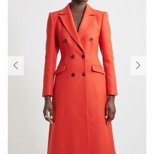Karen Millen Red Wool Coat 6